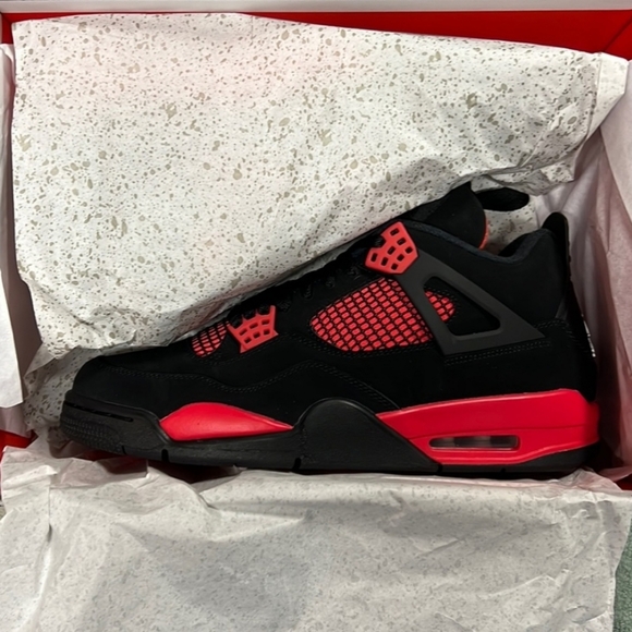 Air Jordan 4 Retro Red Thunder Size 11 Men •100% Authentic• 《CT8527-016》 - Picture 2 of 8